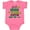 Hot Pink, variant on Inktastic Little Miss Irish Cutie with Shamrocks and Arrow Girls Baby Bodysuit