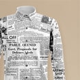 thumbnail image 3 of Camiseta de moda unisex de manga larga: estilo informal moderno con estampado llamativo y estilo periódico, 3 of 5