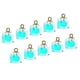 thumbnail image 1 of 10pcs pequeña de cristal multicolor colgante adornos para Navidad Azul claro, 1 of 9