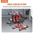 thumbnail image 2 of VEVOR Car Dolly Rack Hydraulic Trolley Jack Stand Organizer 4-Dolly Capacity, 2 of 9