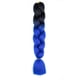 thumbnail image 1 of Zhuge Extensiones de cabello trenzado para mujeres, 6 paquetes de 100 g/paquete, 24 pulgadas, de negro a azul oscuro, 1 of 2
