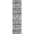 thumbnail image 3 of Abani Vista Collection Modern 2'2" x 8' Grey Ivory Mesh Runner Rug, 3 of 6