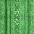 thumbnail image 1 of Ahgly Company Indoor Square Abstract Emerald Green Modern Area Rugs, 3' Square, 1 of 4