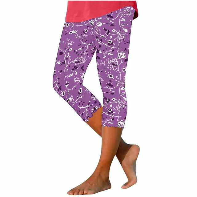 COM1950s Capris pour Femmes, Pantalons Capri pour Femmes, Capris de Yoga Décontractés Élastiques Imprimés pour Femmes, Pantalons Capri pour Femmes, Capris de Yoga pour Femmes, Pantalons Capri de Yoga pour Femmes, Capri pour Femmes
