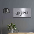 thumbnail image 4 of Luxe Metal Art 'I Love You Forever' by Epic Portfolio, Metal Wall Art, 24"x12", 4 of 10