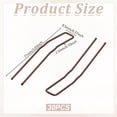 thumbnail image 2 of 30 Pcs U Shaped Hair Pins 3 Inch Ballet Buns Bobby Pins Hair Clips Brown Metal U Shaped Hairpins for Updo Bun with Storage Box Hairs Accessories, 2 of 5