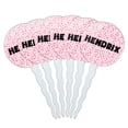 thumbnail image 1 of Hendrix Cupcake Picks Toppers - Set of 6 - Pink Speckles, 1 of 1