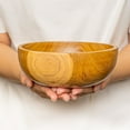 thumbnail image 2 of Round Teak Wood Bowl - Regular 4-Pack, 2 of 5