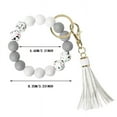 Decorative Hanging Ideas Keychain Bracelet Silicone Key Ring Wristlet