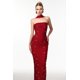 thumbnail image 3 of Vestido Bellabarnetten Nesya, sin mangas, vendaje largo con forma de vino perlado, 3 of 6