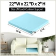 thumbnail image 2 of Tromlycs Couch Cushion Support for Sagging Sofa Support Seat Under Cushion 22x22 inch Sag Repair Furniture Blue, Set of 2 C104, 2 of 3