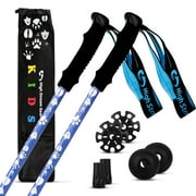 High Stream Gear Kid's Trekking Poles – Telescopic Hiking Sticks for Children(Blue)