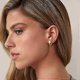 thumbnail image 4 of Pendientes de acero inoxidable con galvanoplastia en oro de 14 quilates shaofei estilo minimalista, 4 of 5