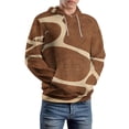 thumbnail image 5 of Giraffe Pattern (1) Men's Women Vintage 3D Hooded Sweatshirt - All-Season Loose Fit Streetwear, 5 of 6