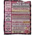 thumbnail image 1 of LHSHID Bonus Mom Gifts Throw Blanket to My Bonus Mom Blankets for Birthday Thanksgiving Ideas Blanket Gifts for Stepmom from Stepdaughter Stepson 40x50in, 1 of 6