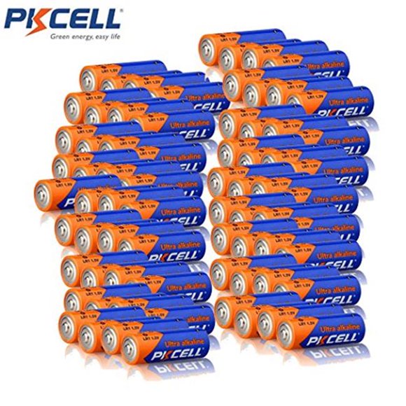 Pkcell LR20-2B 1.5V Alkaline D Size Battery, Pack of 2