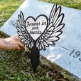 thumbnail image 2 of Cemetery Cross Stake Decorative Cemetery Stake Acrylic Cross Stake Grave Cross Stake for Husband, 2 of 8