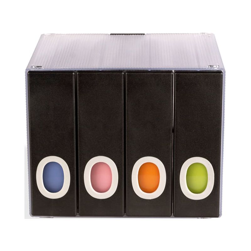 Atlantic Parade 96 Disc Holder w/ 4 Color-Coded Pull-Out Categories in Black - image 3 of 6