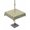 Light Beige Grass Green, variant on Outdoor Tablecloth with Umbrella Hole and Zipper, Green Floral Waterproof Patio Tablecloth for Dining Round 60'', Vintage Rustic Botanical Spring Wipeable Table Cover for Picnic BBQ Party Patio
