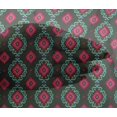 thumbnail image 4 of oneOone Viscose Chiffon Fabric Diamond & Swirl Ikat Print Fabric By The Yard 42 Inch Wide, 4 of 4