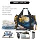thumbnail image 5 of Balery Moonlit Golden Tree Peacock Bolsa de Gimnasio para Mujeres, Bolsa de Viaje con Bolsillo Húmedo, Bolsa de Fin de Semana para Mujeres, Bolsa de Viaje Resistente al Agua, 5 of 7