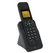 Cordless Phone with Caller ID, HandsFree Call Home Phone with Big Buttons, Speakerphone, LED Display Telephone for Home, Office, Hotel (Black)