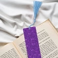 thumbnail image 6 of Kdxio Purple Glitter Print Metal Tassel Bookmarks,Perfect Gift for Art Lovers and Bookworms Metal Bookmarks for Women, 6 of 8