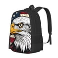 thumbnail image 1 of Disketp American Bald Eagle Mochila Minimalista de Gran Capacidad, Mochila de Viaje para Escuela, Trabajo o Uso Diario, 1 of 6