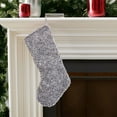 thumbnail image 5 of Christmas Stocking, Holiday Decoration, Multicolor Plush Teddy Christmas Socks Gift Bag, Large 18.9 Inch Fleece Christmas Stocking for Fireplace Mantel Hanging, 5 of 7