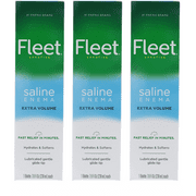 3 pack Fleet Adult Saline Enema, Extra Volume, 7.8oz each