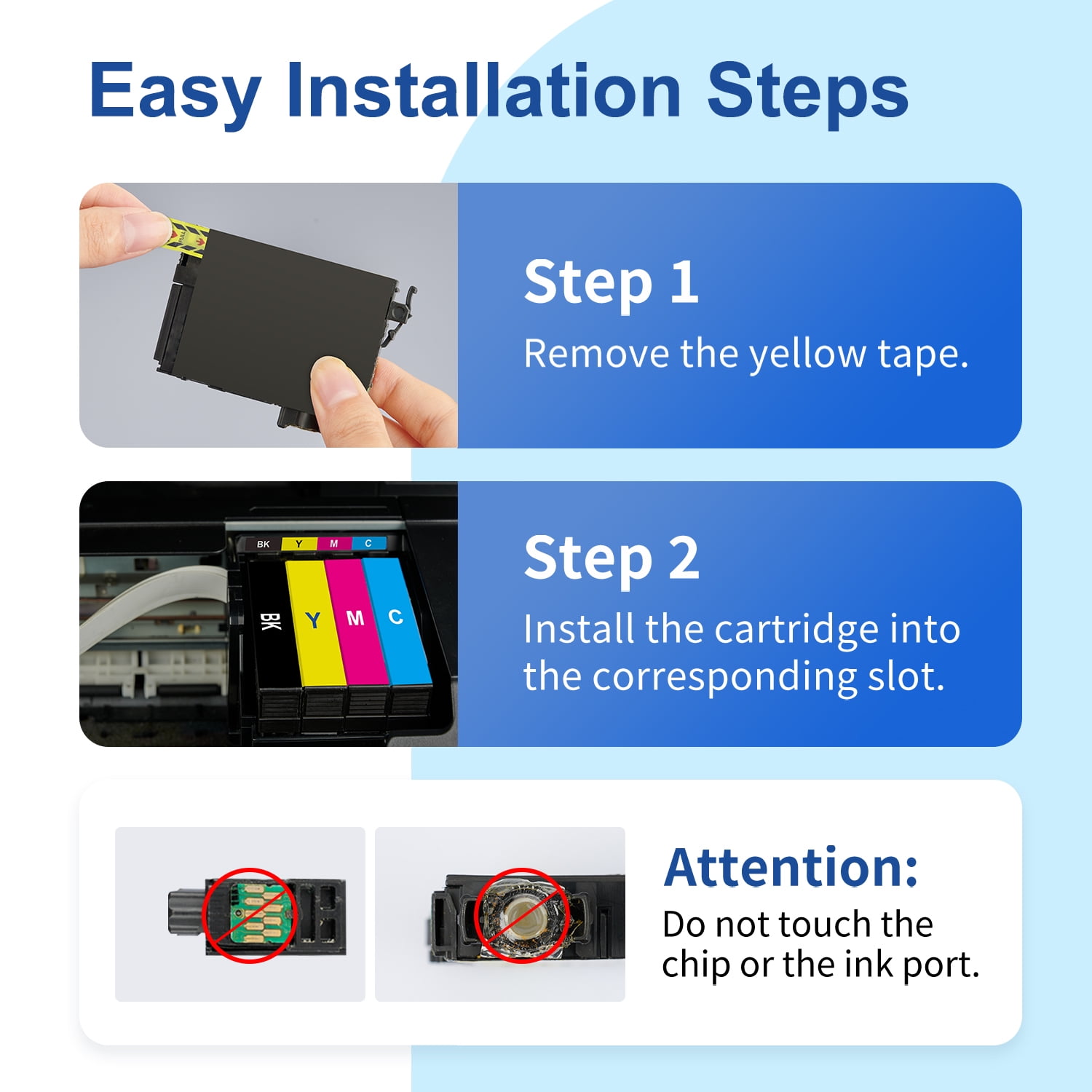 INKFUN 220XL Ink Replacement for Epson 220 Ink Cartridges for Printers for Epson Ink 220 for  Epson XP-4200 XP-4205 Printer (10 Pack)