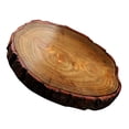 thumbnail image 4 of HAKIDZEL Decorative Placemat Coffee Wood Circle 1Pcs 3.5x3.5in, 4 of 5