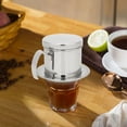 thumbnail image 1 of Dekaim Coffee Drip Pot, Vietnamese Stainless Steel Coffee Filter Drip Pot Maker Pot Home Kitchen Office Restaurant Cafe Use(Silver), 1 of 8