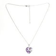 thumbnail image 2 of Sterling Silver Austria  Crystal Vitrail Light Heart Pendant Necklace, 16'' with 2" Extender, 2 of 2
