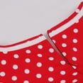 thumbnail image 6 of THDHVS Wedding Guest Dresses for Women,Womens Dresses,Vintage Polka Dot Fits and Flare Dress with Print Panels Red, 6 of 9