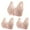 Pink, variant on 3 Pack Bras for Women No Underwire Floral Front Closure Push Up Bra Breathable Bra Middle-aged And Elderly