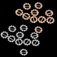 thumbnail image 3 of AMLESO 10x Or Rond Strass Boucle Ruban Curseur pour Invitation de Mariage 5mm, 3 of 8