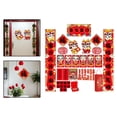 thumbnail image 3 of GUOOL Chinese New Year Couplets Fu Character Duilian, Porch Sign, Door Sign, Spring Festival Couplets for Holidays Home Door , A, 3 of 9