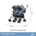 thumbnail image 4 of Dream On Me Volgo Twin Umbrella Stroller, Model #446, 4 of 9