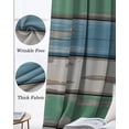 thumbnail image 3 of Green Wood Retro Blackout Curtains for Bedroom Living Room Darkening Curtains 54 Inch Long Striped Mottled Planks Farmhouse Short Curtain for Small Window Treatment Insulated Grommet Drapes 52"x54"x2, 3 of 9