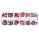 thumbnail image 1 of Copos de Navidad para decoración de uñas, calcomanías navideñas para uñas, calcomanías coloridas para decoración de manicura, 1 of 5