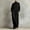Black, variant on Morttic Women's Elegant Minimalist High Neck Maxi Dress – Lantern Long Sleeve Loose Casual Long Dress with Side Pockets Black,S