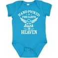 thumbnail image 3 of Inktastic Handpicked for Earth by My Aunt in Heaven with Angel Wings Boys or Girls Baby Bodysuit, 3 of 5