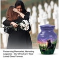 thumbnail image 4 of Cat Funeral Urns For Human Ashes Adult Brother - 1 Large Decorative Urns For Human Ashes Adult Male Dad, Purple Cremation Urn For Female And Male - 10 Inch, 4 Mini Urn For Boy Set, 3 Inch, 4 of 7