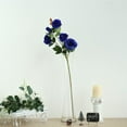 thumbnail image 2 of Efavormart Pack of 2 | 33" Silk Long Stem Roses, Faux Flowers Rose Bouquet - ROYAL BLUE, 2 of 10