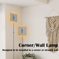 thumbnail image 5 of Kiven Plug in Wall Sconce with 3 Colors Mode,Modern Wall Sconces Indoor,Wooden Dimmable Corner Lamp for Bedroom, Dark Corner,Wall Decor,Marine Style Wooden Lamp, 5 of 7