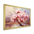 thumbnail image 2 of Designart "Whispering Cherry Blossoms in Pink II" Floral Framed Wall Art Decor - Traditional Pink Flowers Hallway Framed Wall Art Decor, 2 of 6