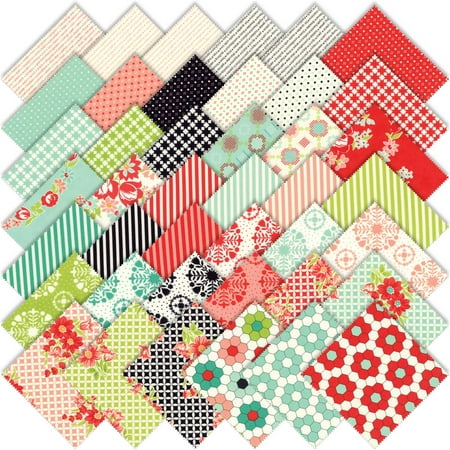 moda handmade charm pack by bonnie camille 42 5 quilting cotton