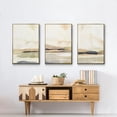 thumbnail image 6 of Abstract Neutral Tone Framed Wall Art – Slate Movement I – Premium Gallery Wrapped Canvas, L Floating Frame, 3 Piece Set, Ready to Hang, 6 of 9