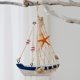 thumbnail image 4 of Mediterranean Sailboat Wind Chime Artisanal Floating Ship Model Wind Chime Seaside-Themed Wind Chime, 4 of 5